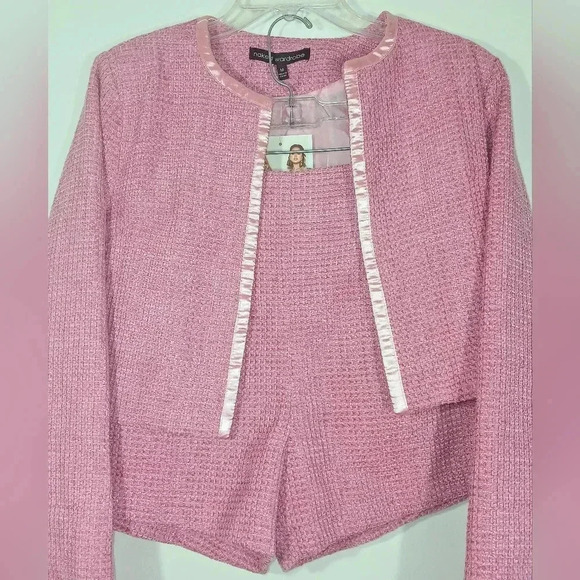 NAKED WARDROBE TWEED BLAZER AND SHORTS SET. - Picture 3 of 9